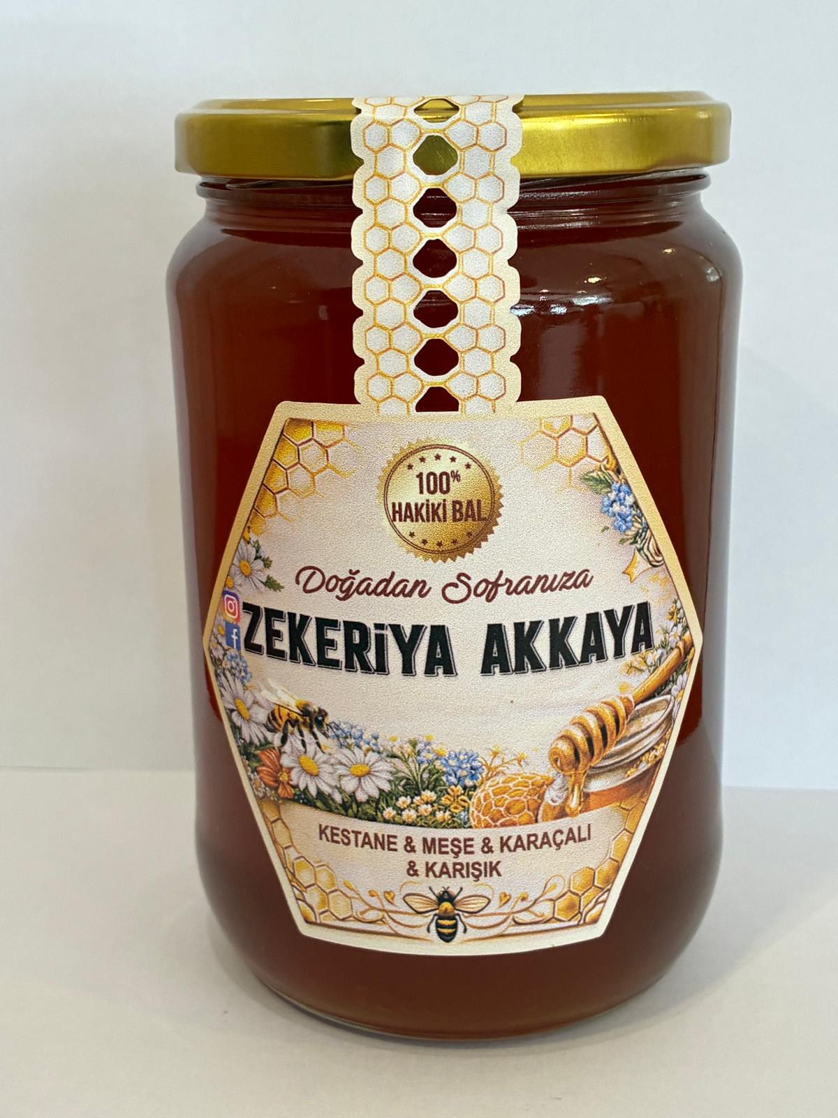 Kestane meşe karaçalı karışık bal